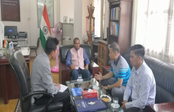 CG meeting with Hon. U Myint Naing Oo, Regional Member of Parliament for Tamu Township, Sagaing Region, in the Consulate.
